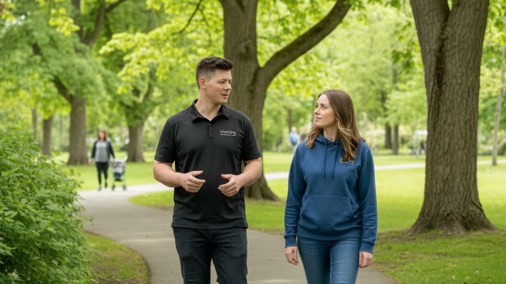 Walk and talk therapy concept | Unyielding Health & Wellness. Multidisciplinary counselling and therapy clinic serving Kelowna and the Okanagan Valley, BC, Canada